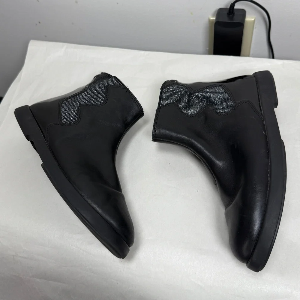 Camper Girls Duet Leather Ankle Boots